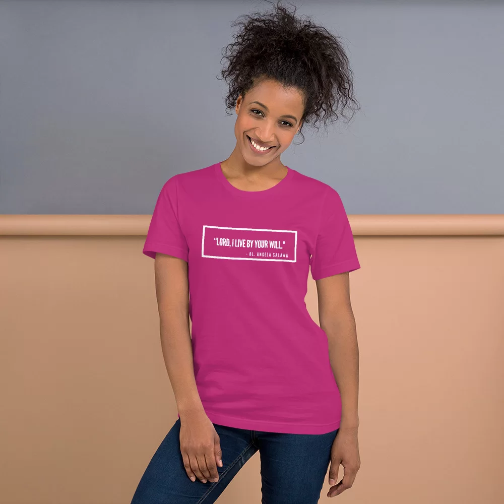 St. Angela Salawa Catholic Shirt - Image 7