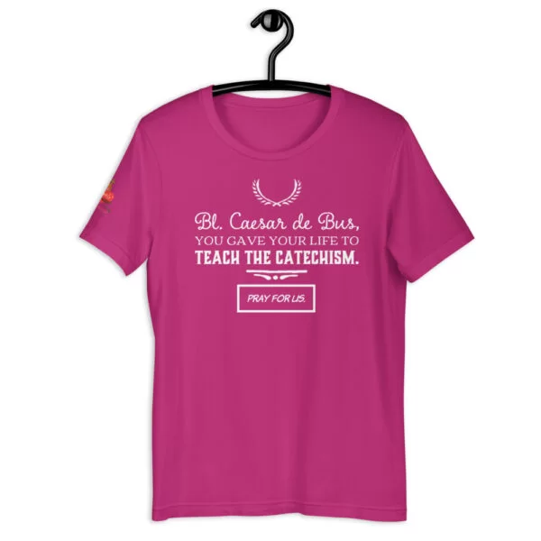 Blessed Caesar de Bus Catholic T Shirt - Image 5