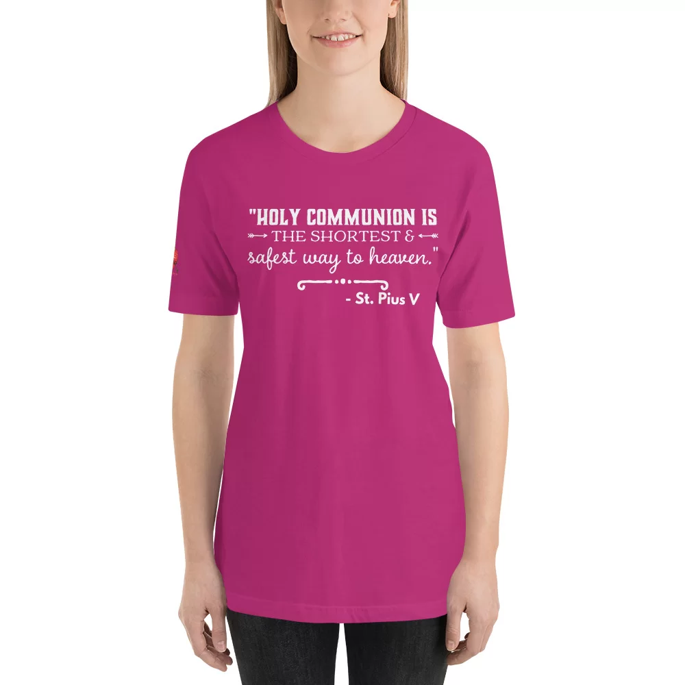 Saint Pius V Catholic T Shirt - Image 13
