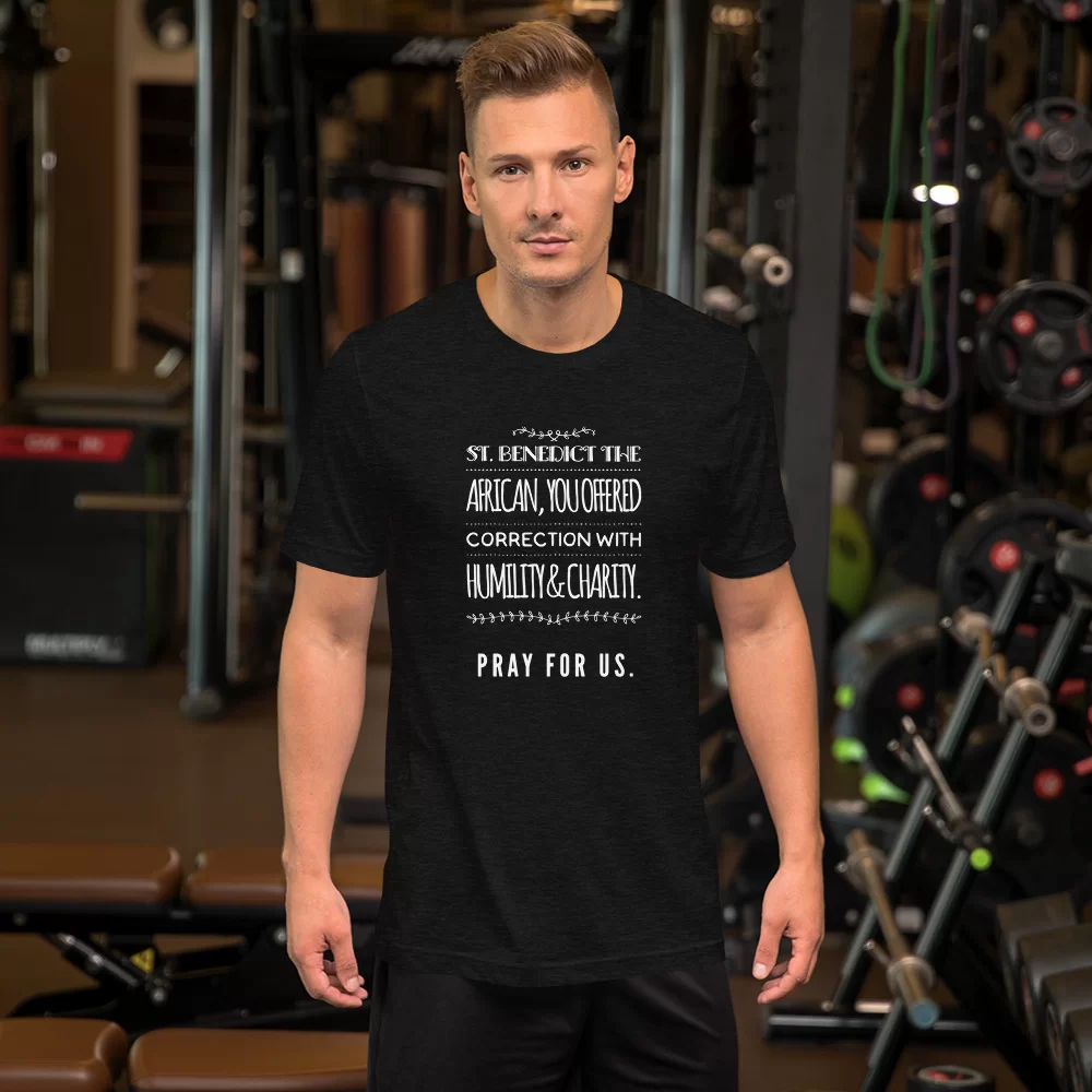Saint Benedict the African Catholic Shirt - Image 2