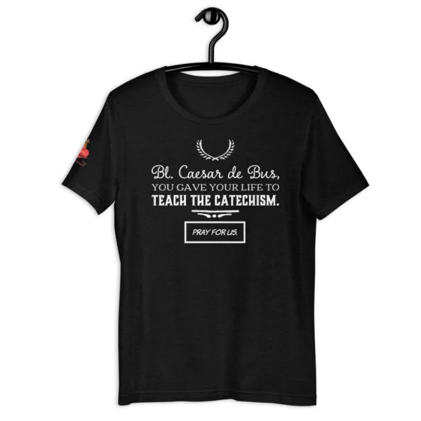 Blessed Caesar de Bus Catholic T Shirt - Image 2