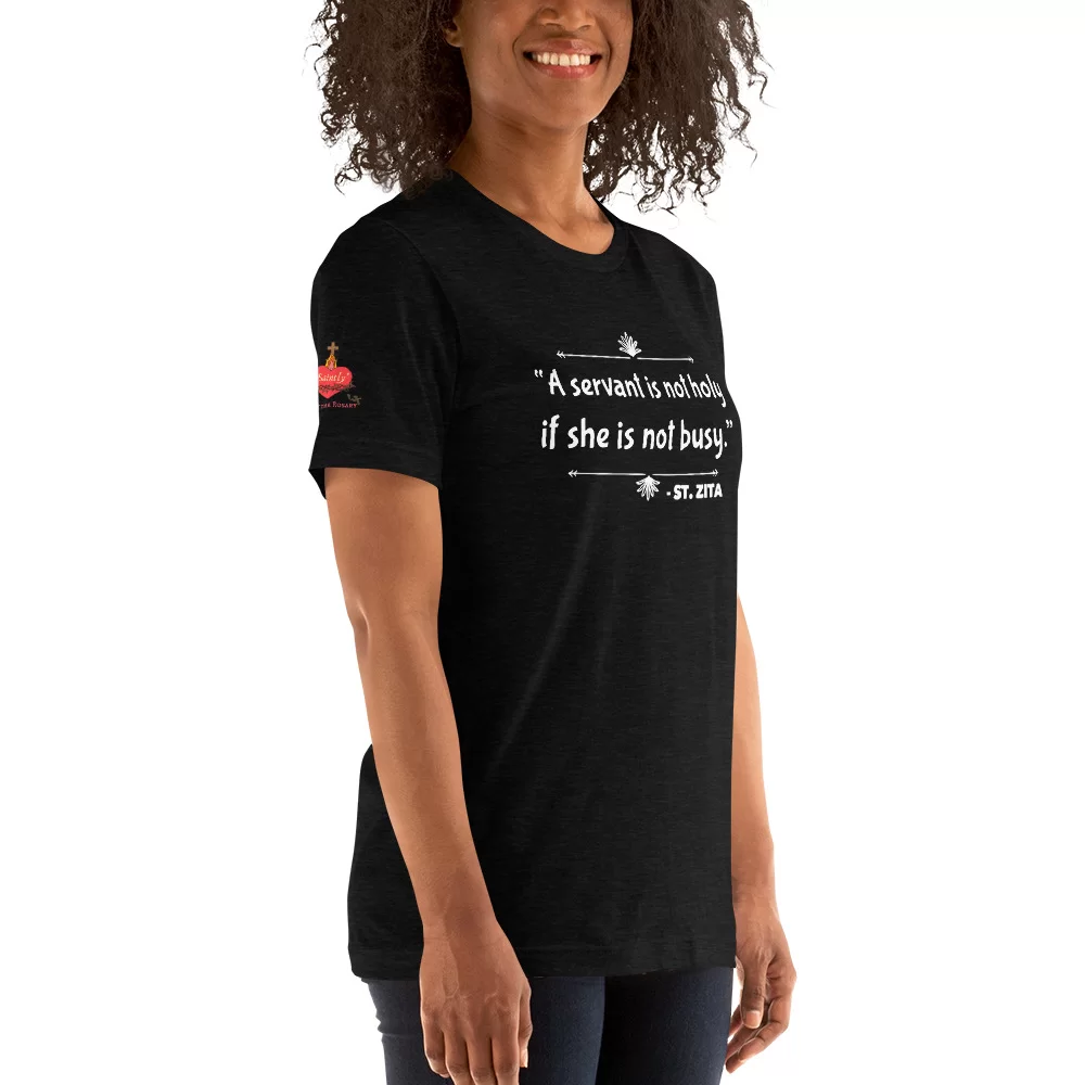 Saint Zita Catholic T Shirt - Image 3