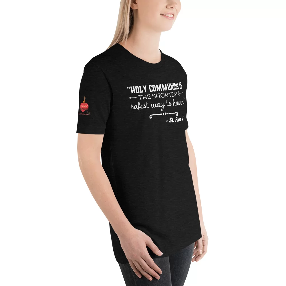 Saint Pius V Catholic T Shirt - Image 4