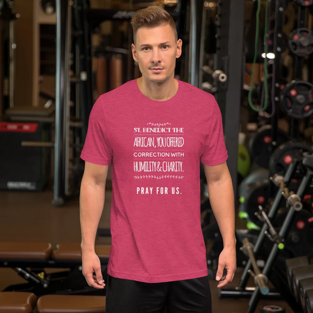 Saint Benedict the African Catholic Shirt - Image 7