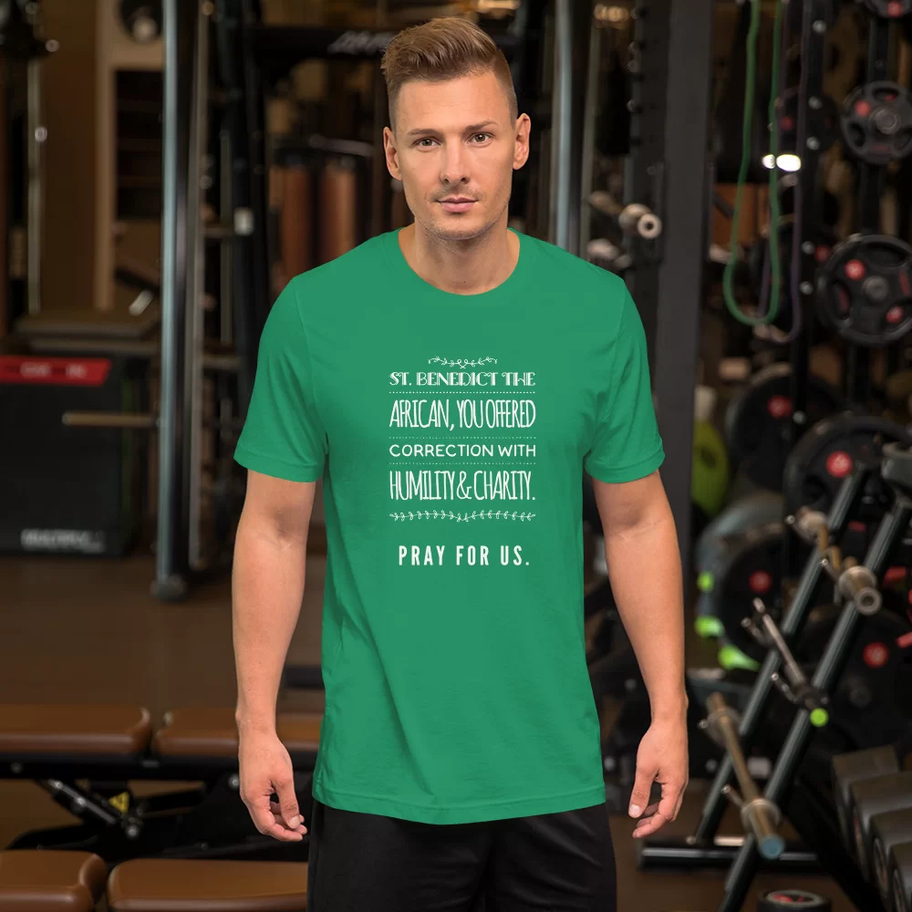 Saint Benedict the African Catholic Shirt - Image 6