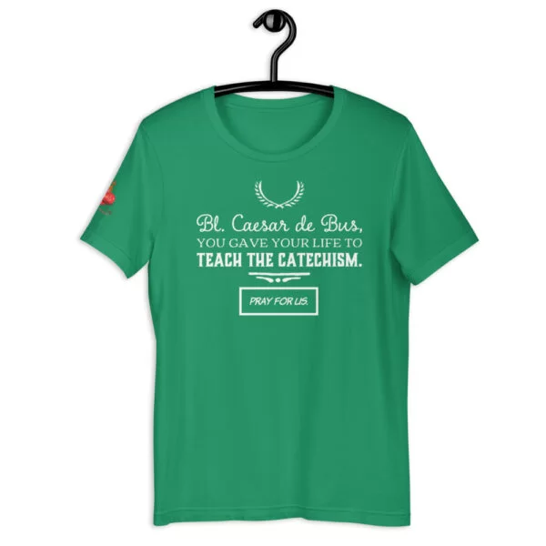 Blessed Caesar de Bus Catholic T Shirt - Image 6