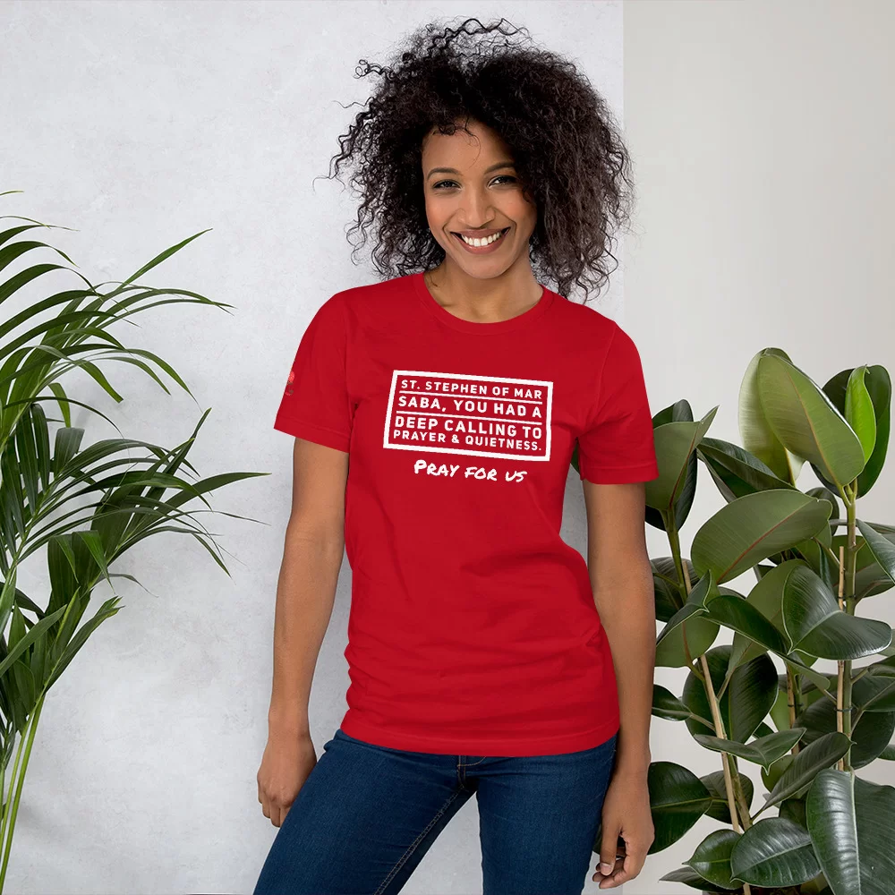 Saint Stephen of Mar Saba Catholic Shirt - Image 4