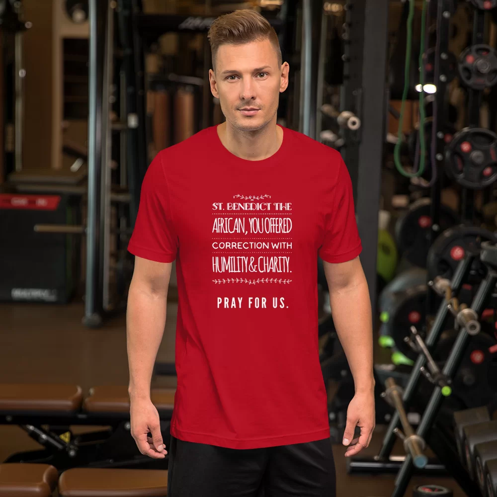Saint Benedict the African Catholic Shirt - Image 3