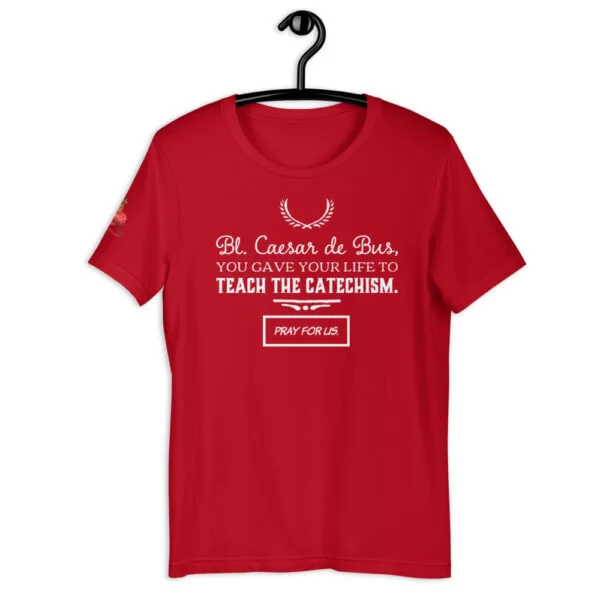 Blessed Caesar de Bus Catholic T Shirt - Image 3