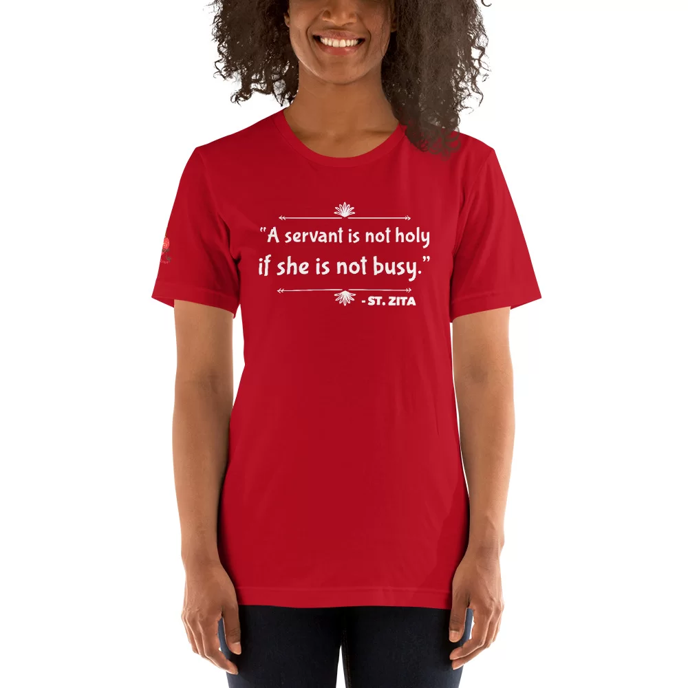 Saint Zita Catholic T Shirt - Image 5