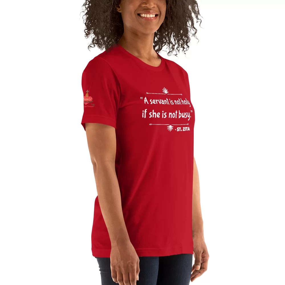 Saint Zita Catholic T Shirt - Image 6