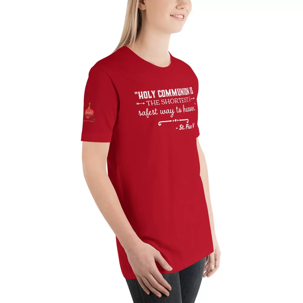 Saint Pius V Catholic T Shirt - Image 7