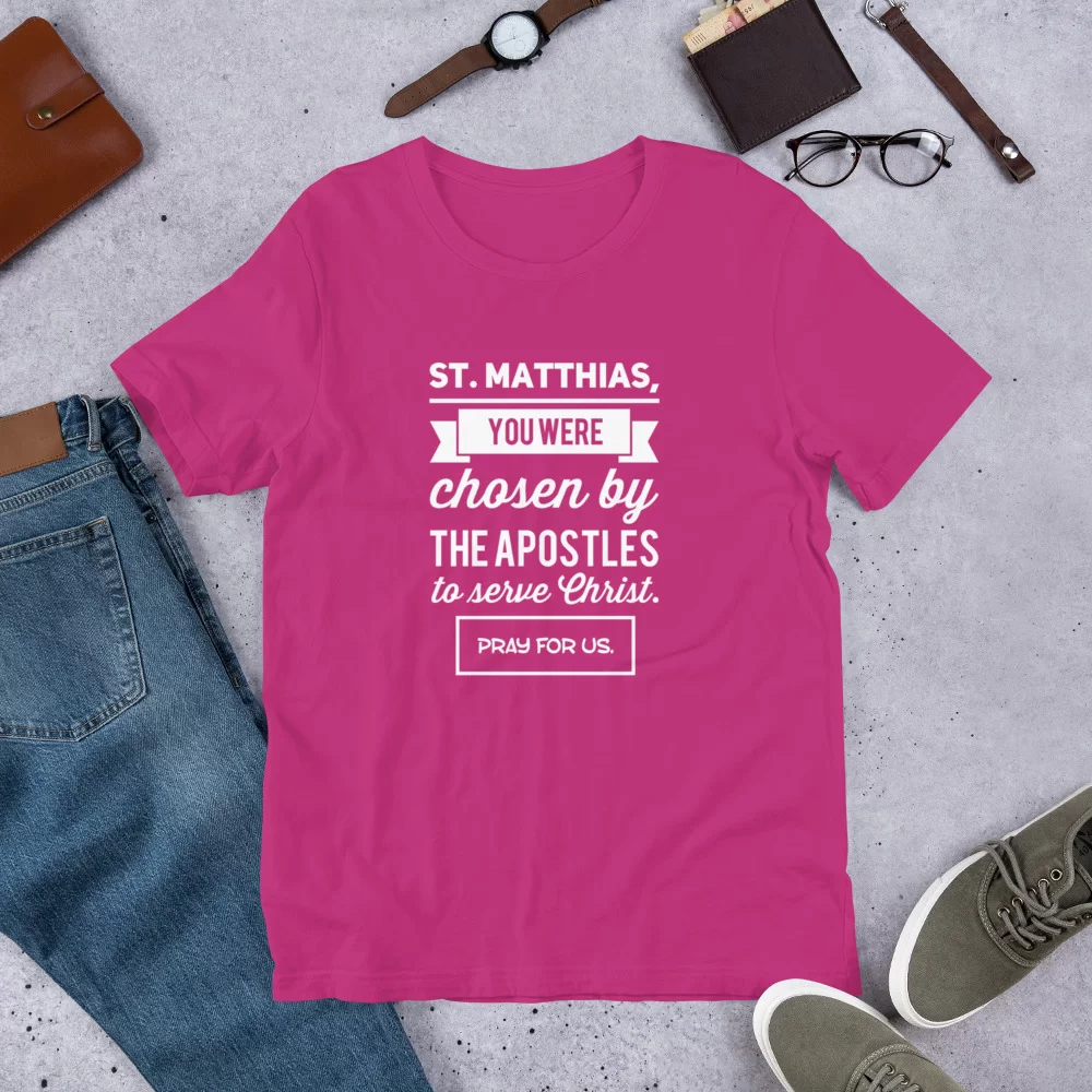Saint Matthias Catholic Shirt - Image 5