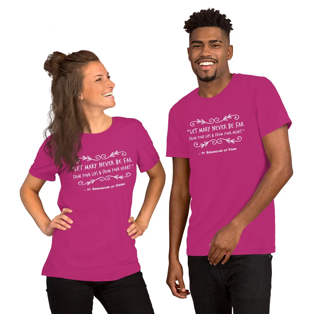 Saint Bernardine of Siena Catholic Shirt - Image 5