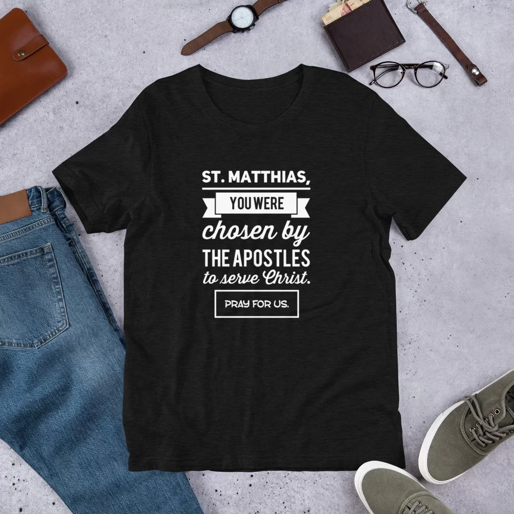 Saint Matthias Catholic Shirt - Image 2