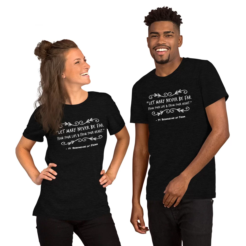 Saint Bernardine of Siena Catholic Shirt - Image 2