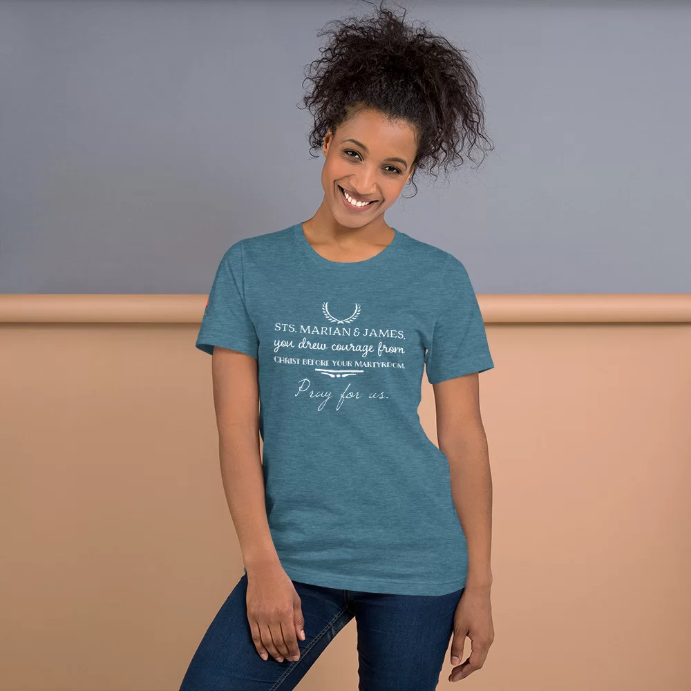 Saints Marian and James Catholic Shirt - Image 10