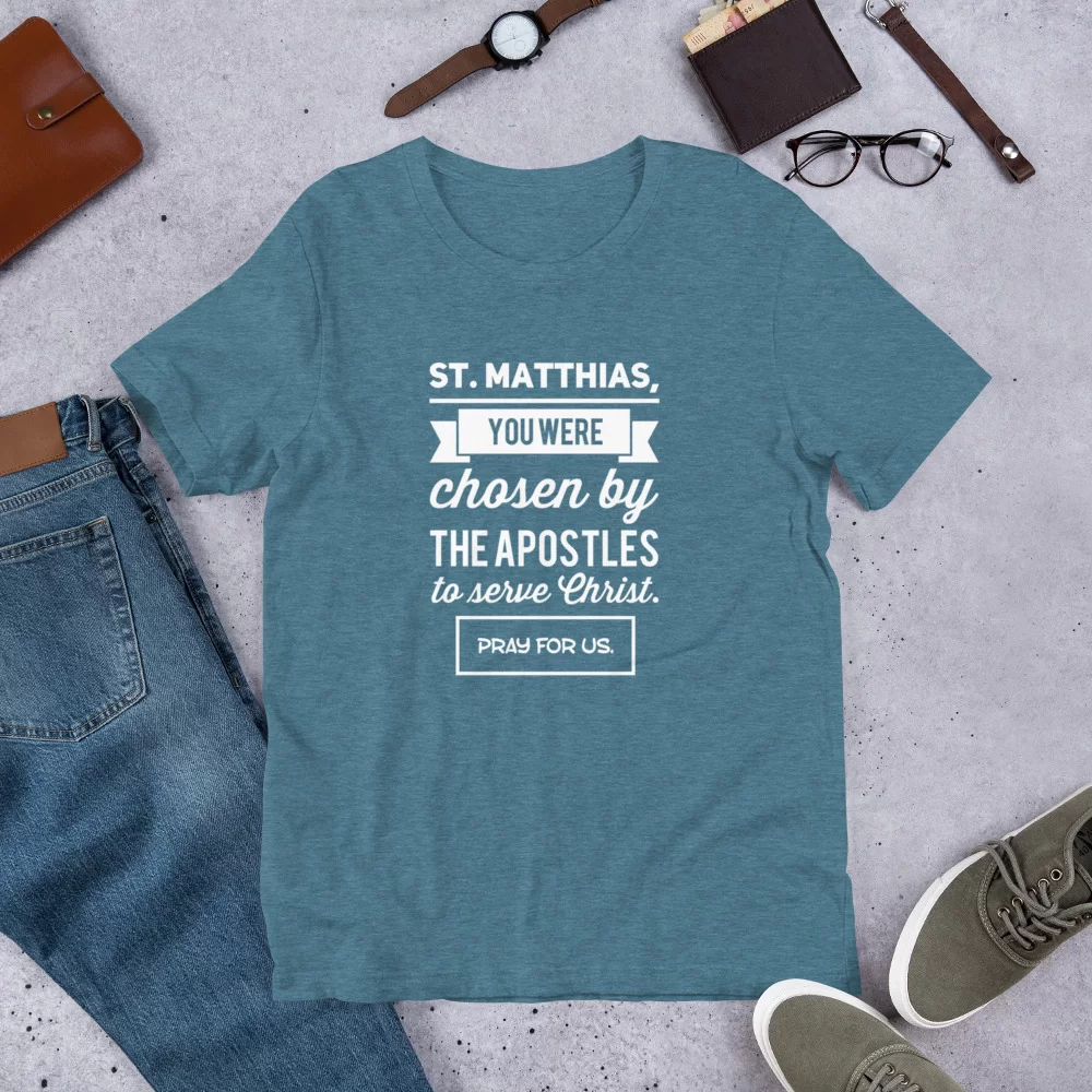Saint Matthias Catholic Shirt - Image 6