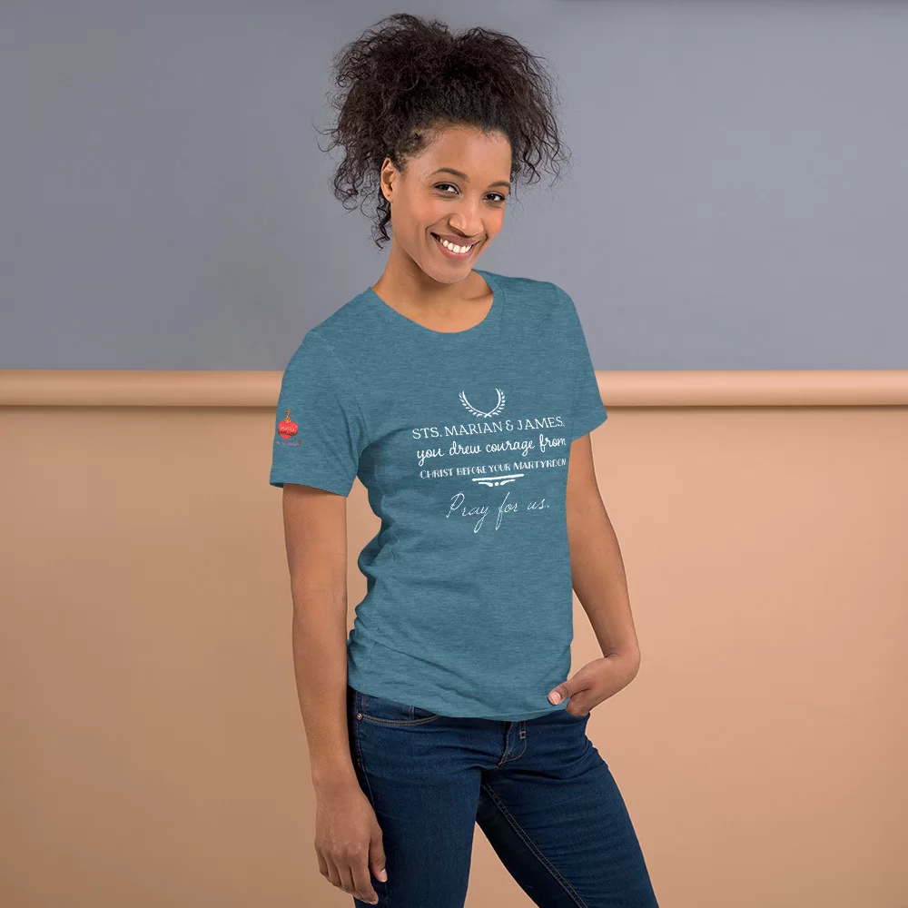 Saints Marian and James Catholic Shirt - Image 11