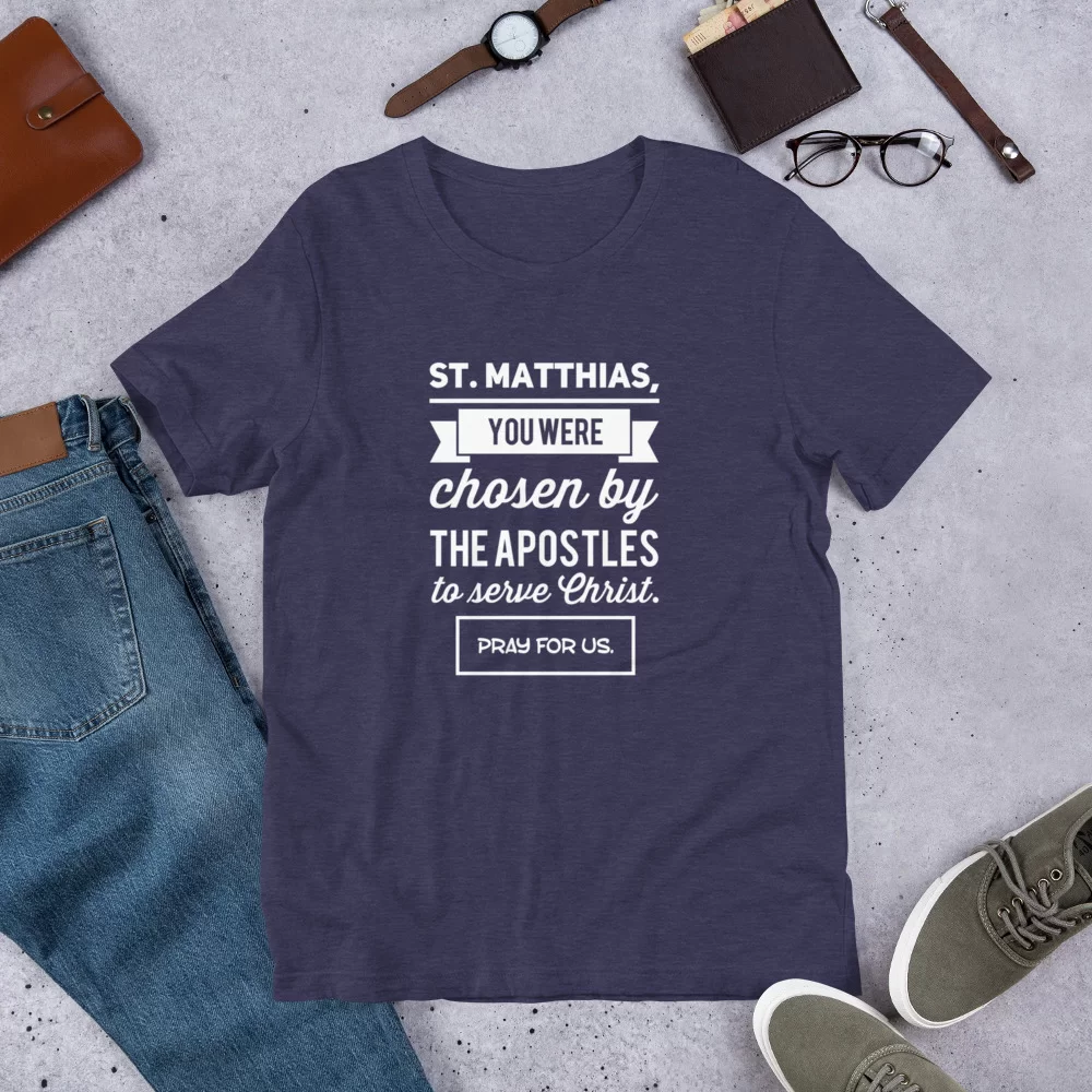 Saint Matthias Catholic Shirt - Image 4