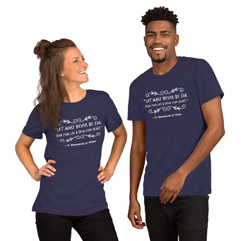 Saint Bernardine of Siena Catholic Shirt - Image 4