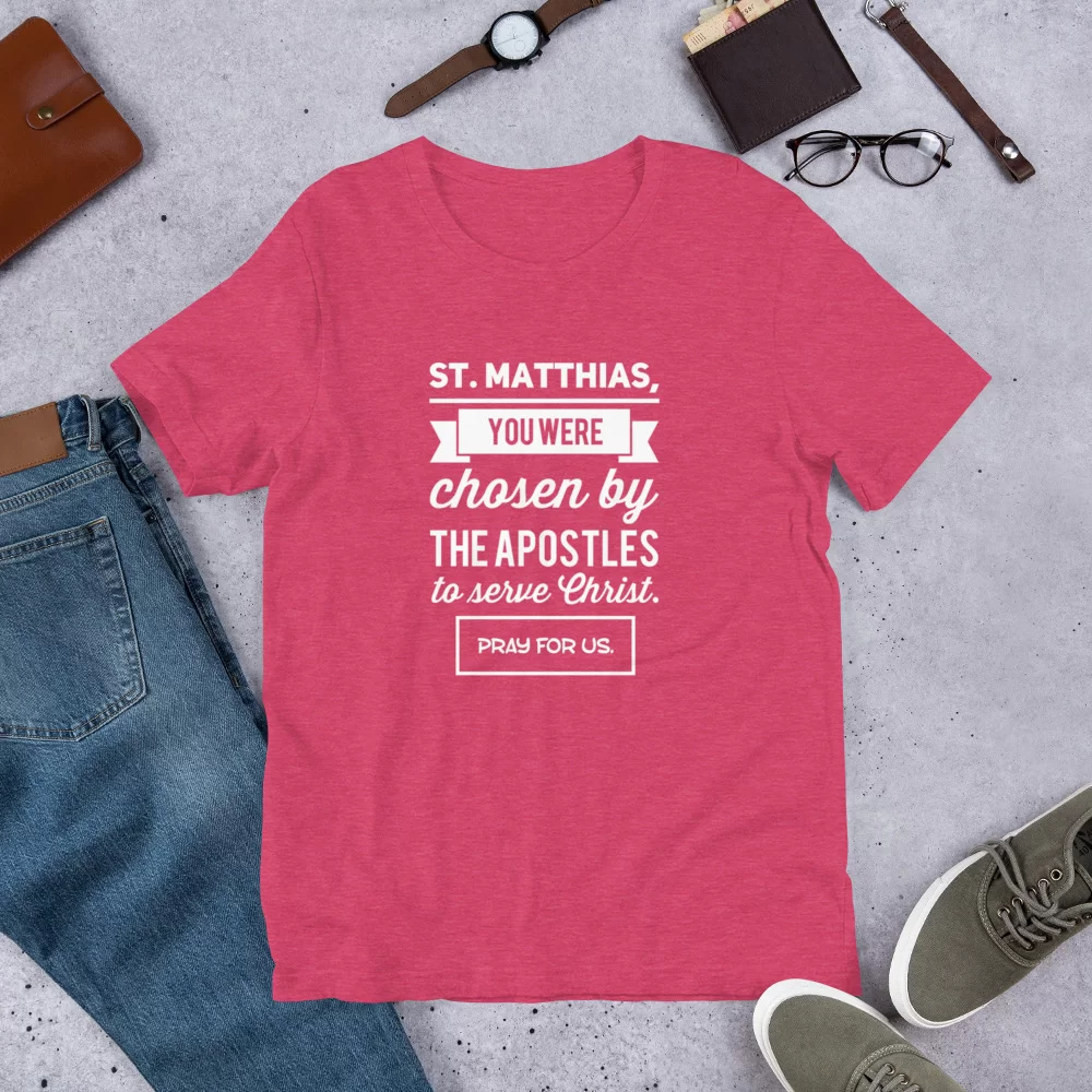 Saint Matthias Catholic Shirt - Image 8