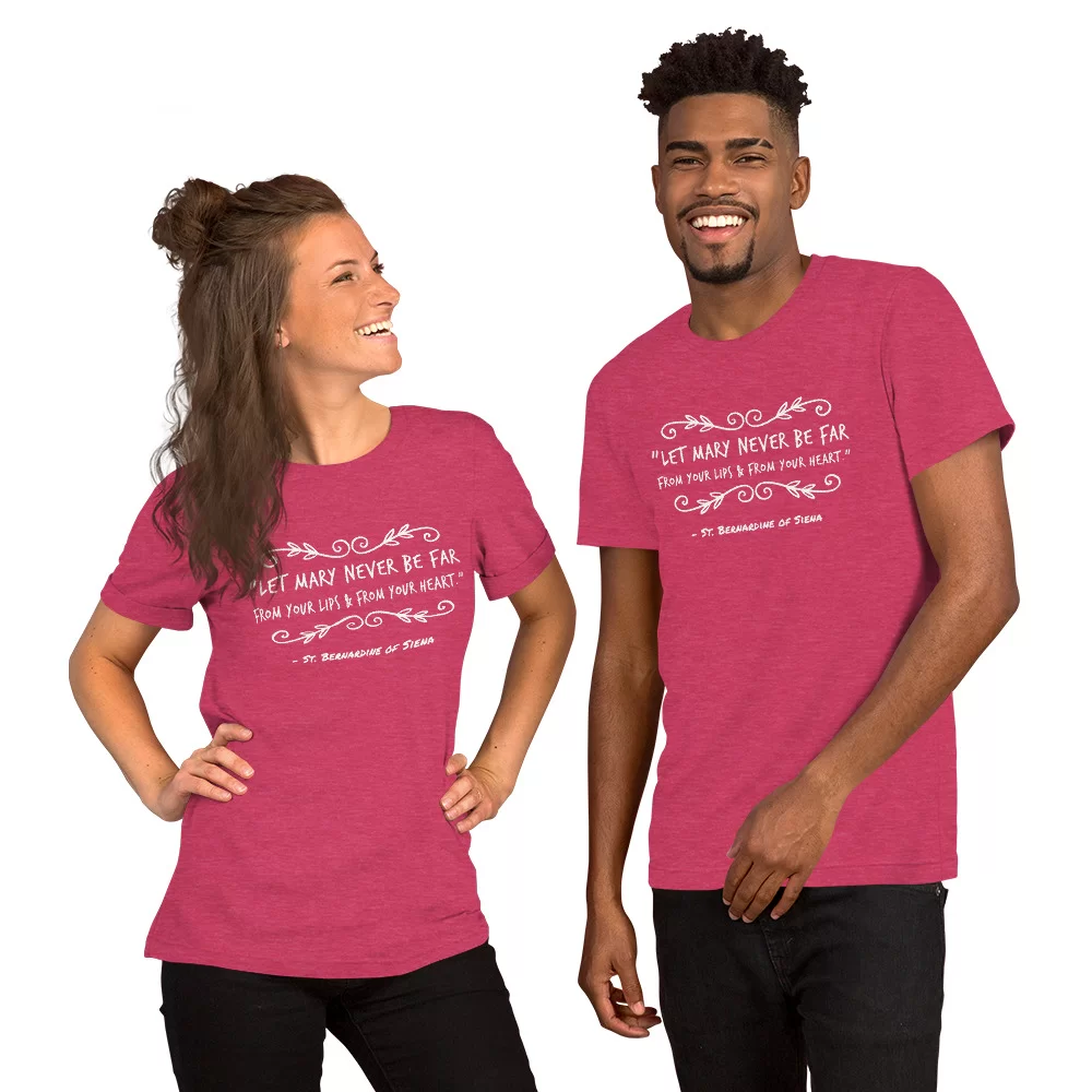 Saint Bernardine of Siena Catholic Shirt - Image 7