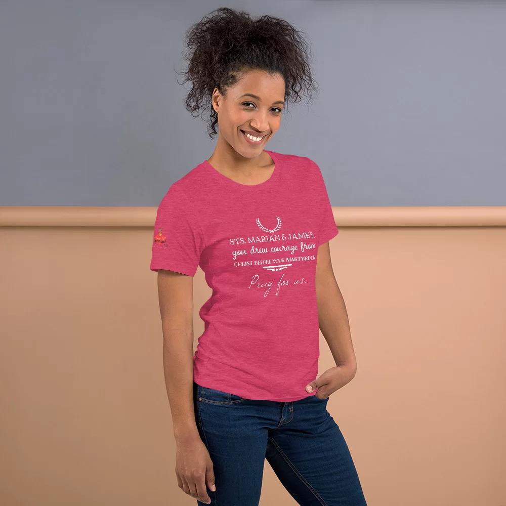 Saints Marian and James Catholic Shirt - Image 14