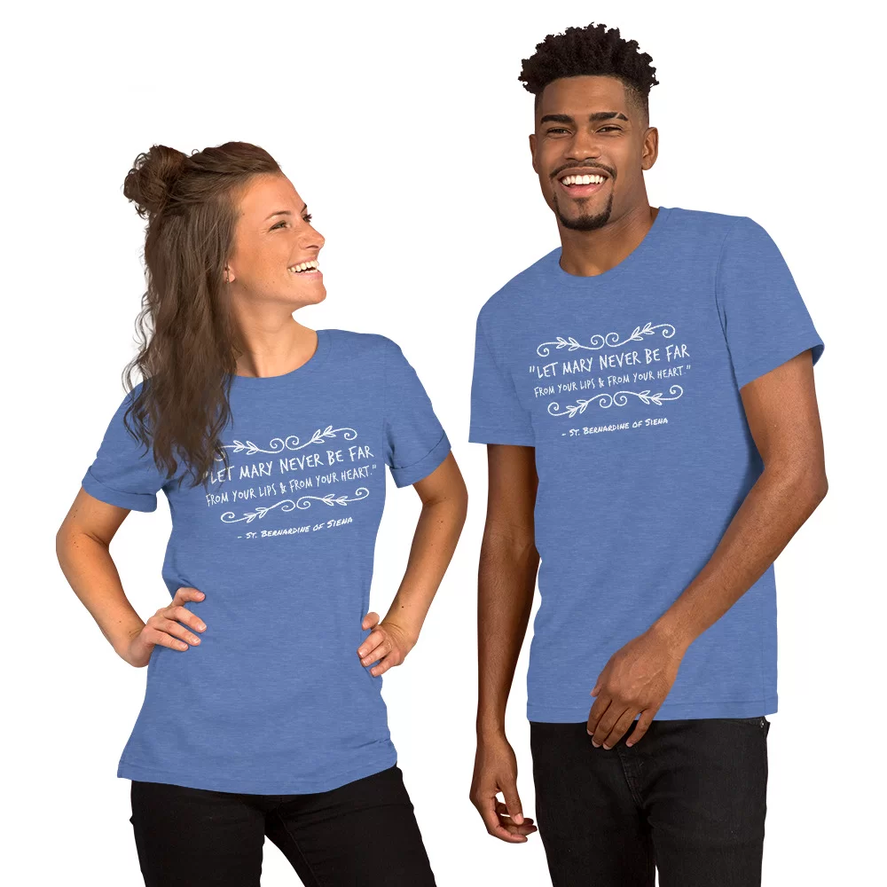 Saint Bernardine of Siena Catholic Shirt - Image 8