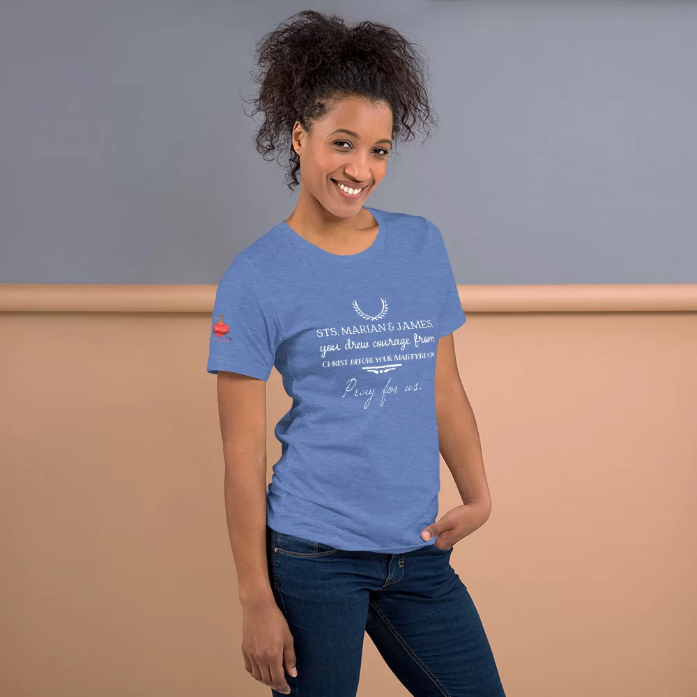 Saints Marian and James Catholic Shirt - Image 16