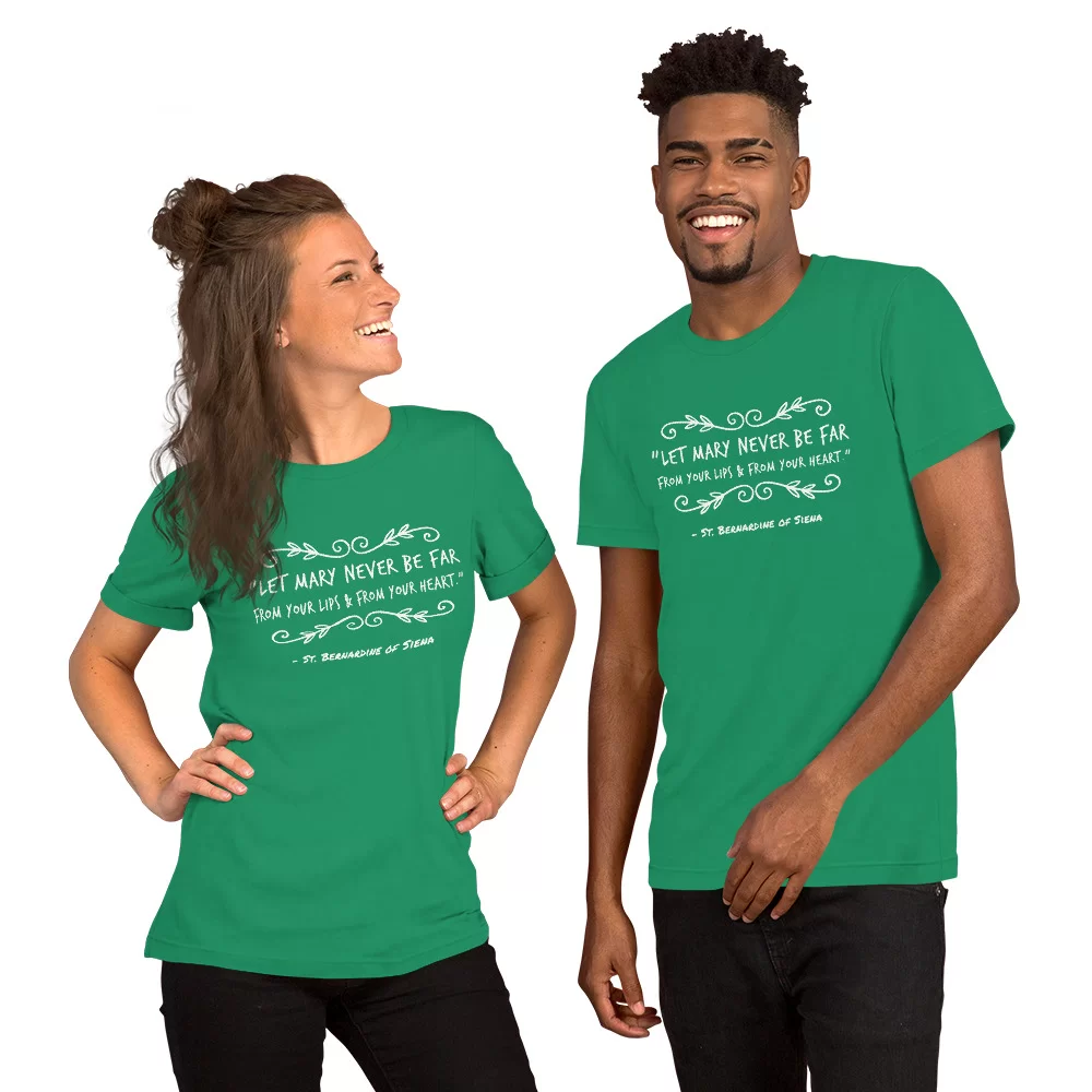 Saint Bernardine of Siena Catholic Shirt - Image 6