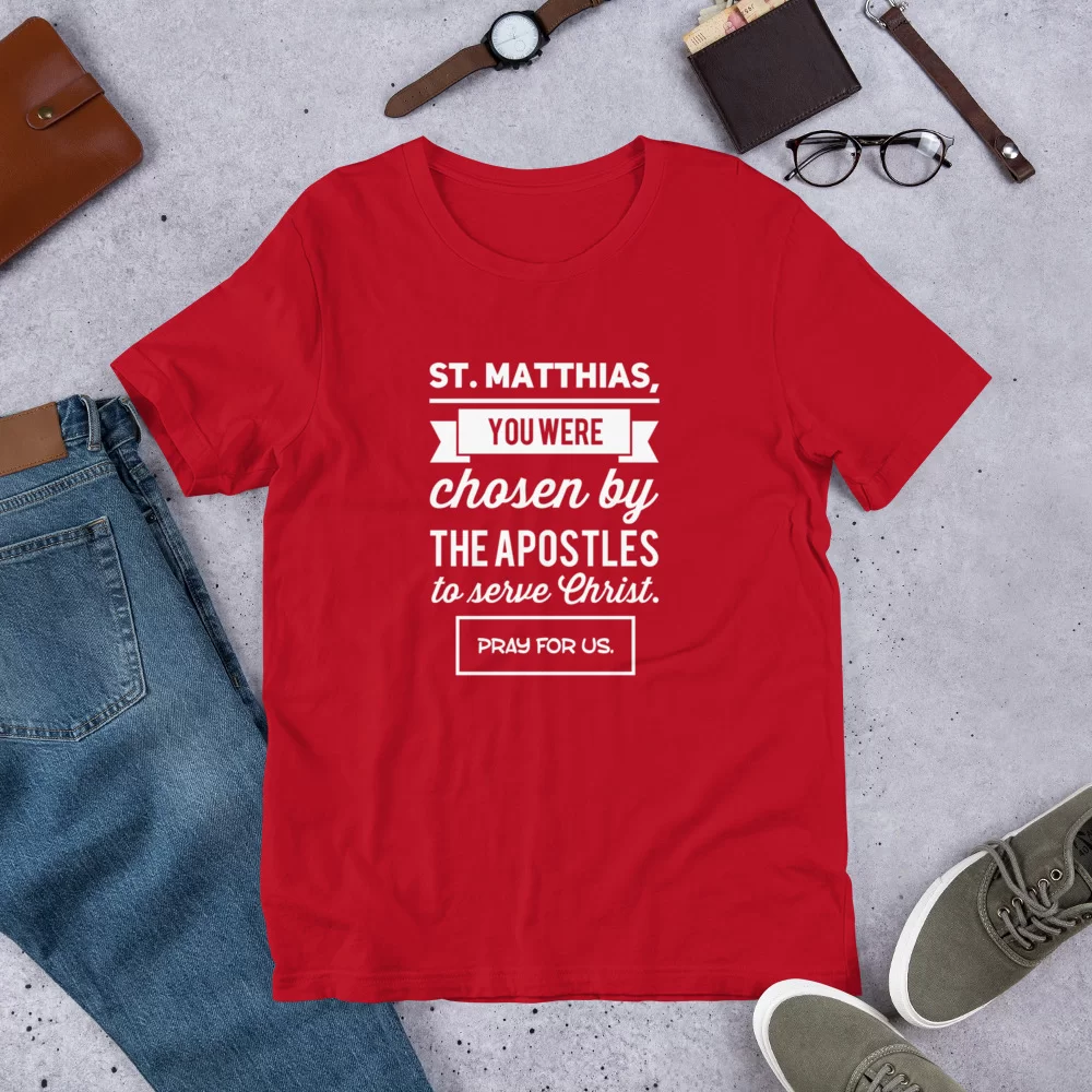 Saint Matthias Catholic Shirt - Image 3