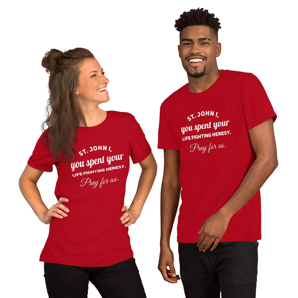 Saint John I Catholic Shirt - Image 2