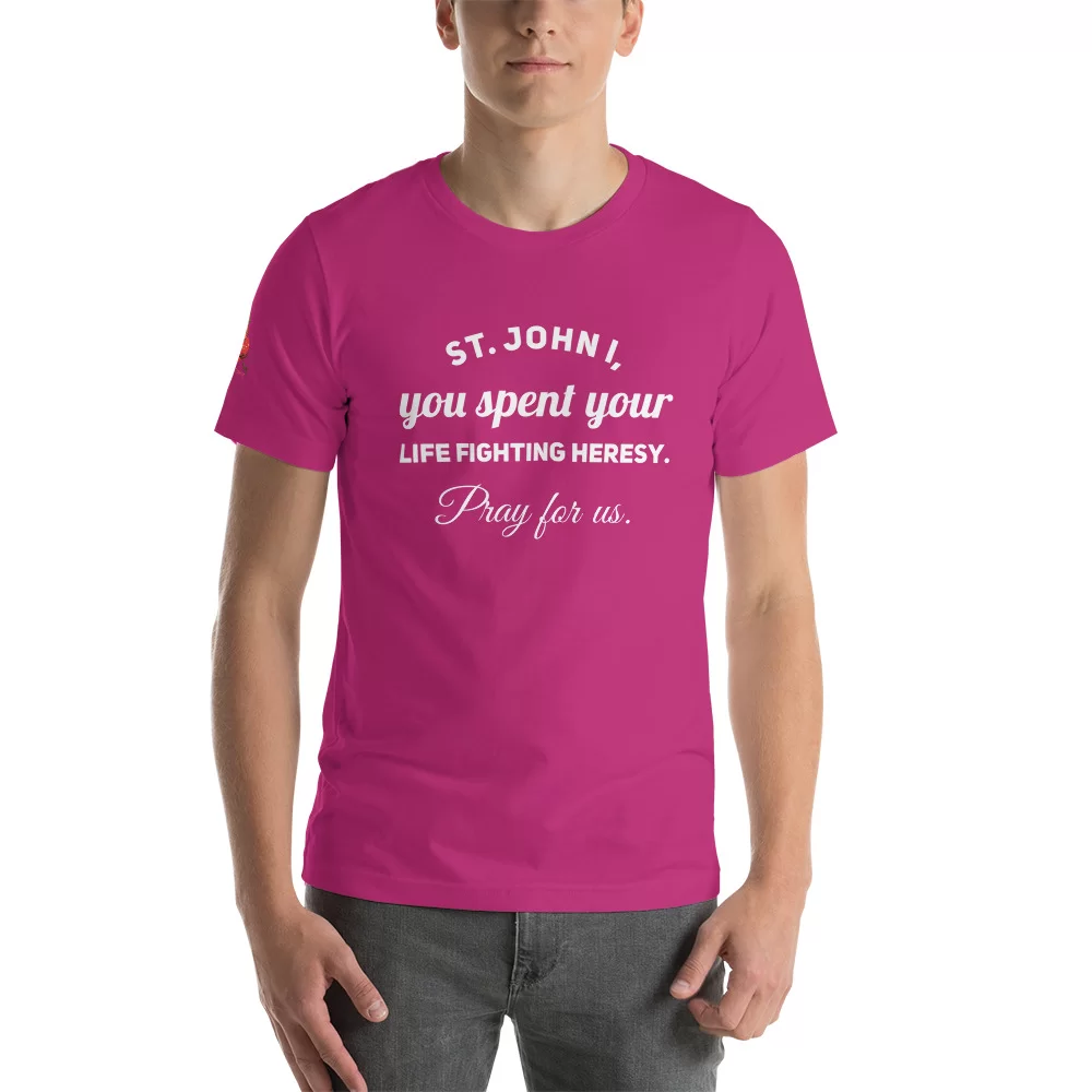 Pope Saint John I Catholic Shirt - Image 11