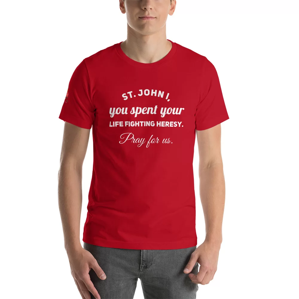 Pope Saint John I Catholic Shirt - Image 5